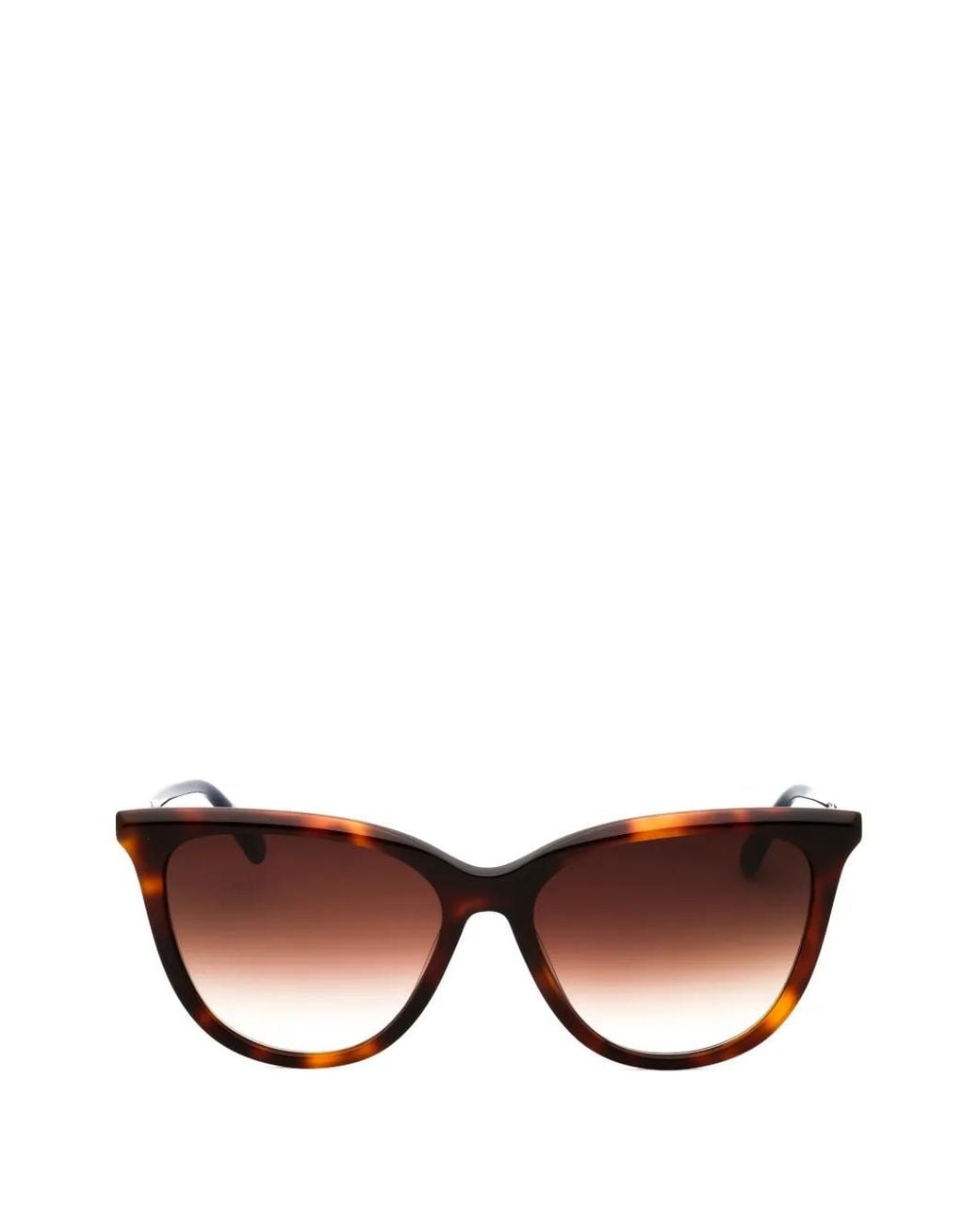 Longchamp Brown Tortoiseshell-Effect Cat-Eye Sunglasses