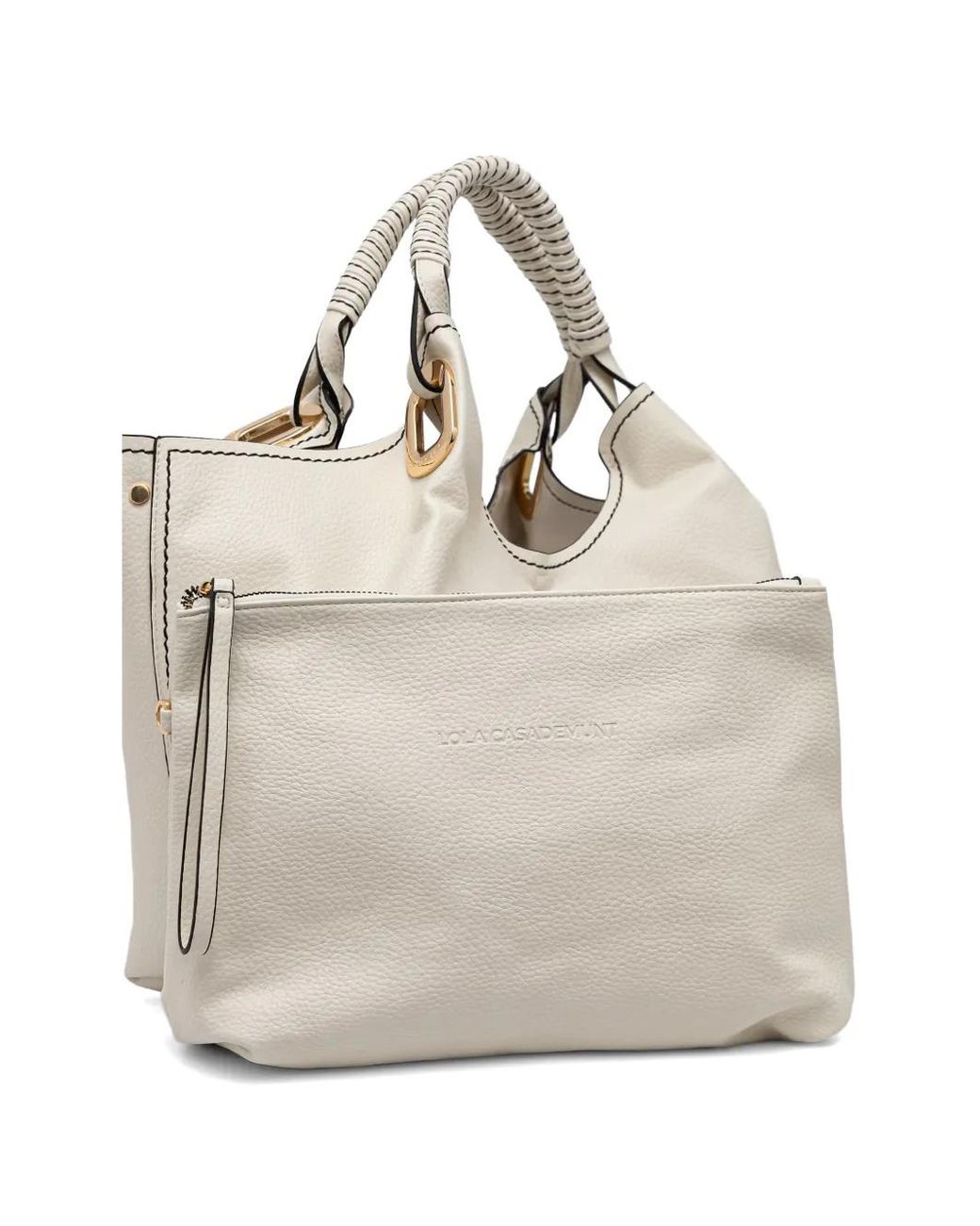 Lola Casademunt Natural Braided-Detail Tote Bag