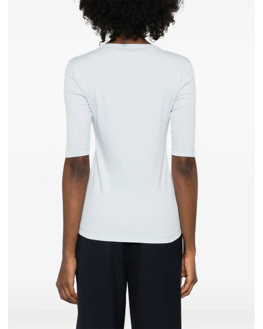 Fabiana Filippi White Cotton Elastane Jersey