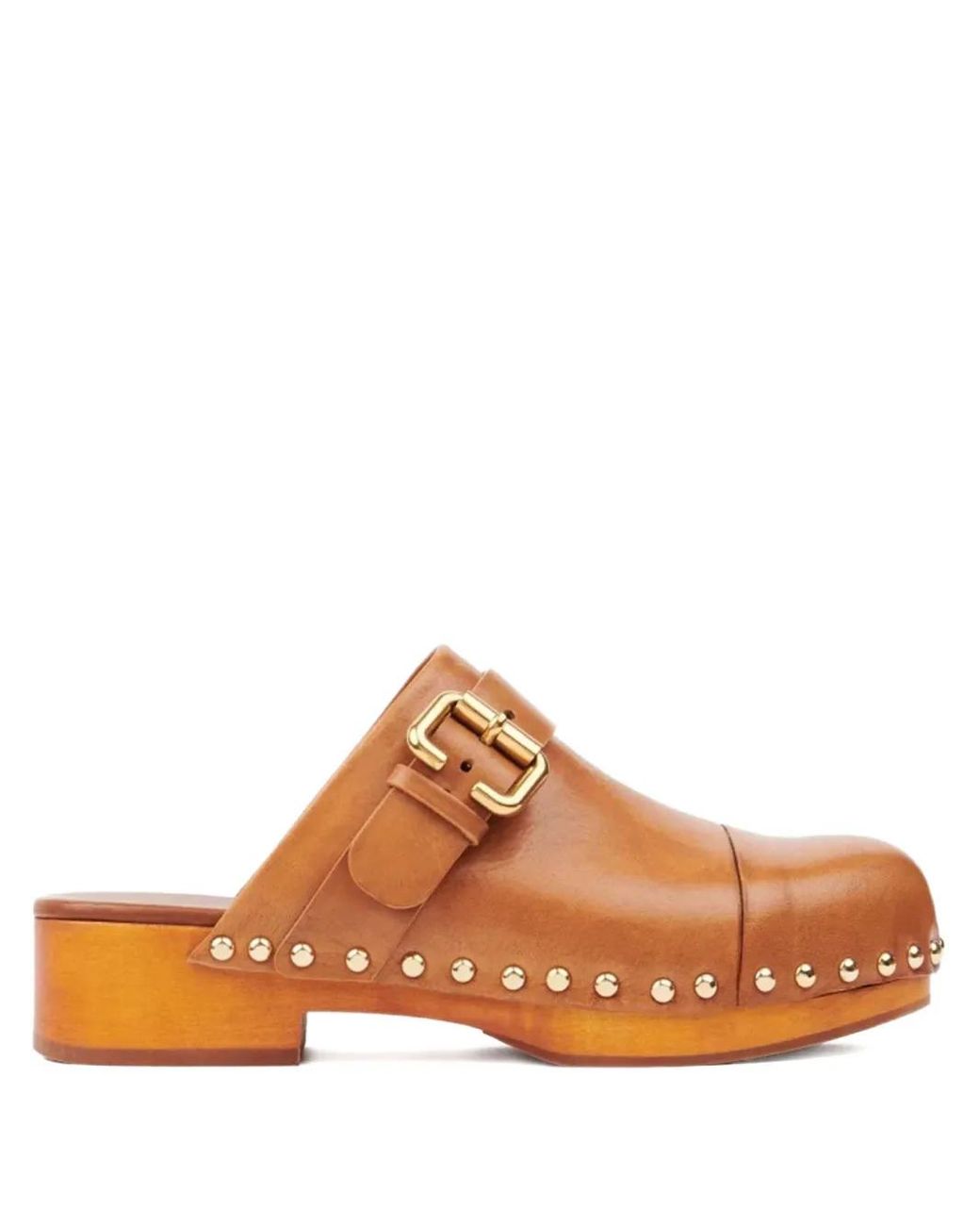 Chloé Brown Jeannette Clogs