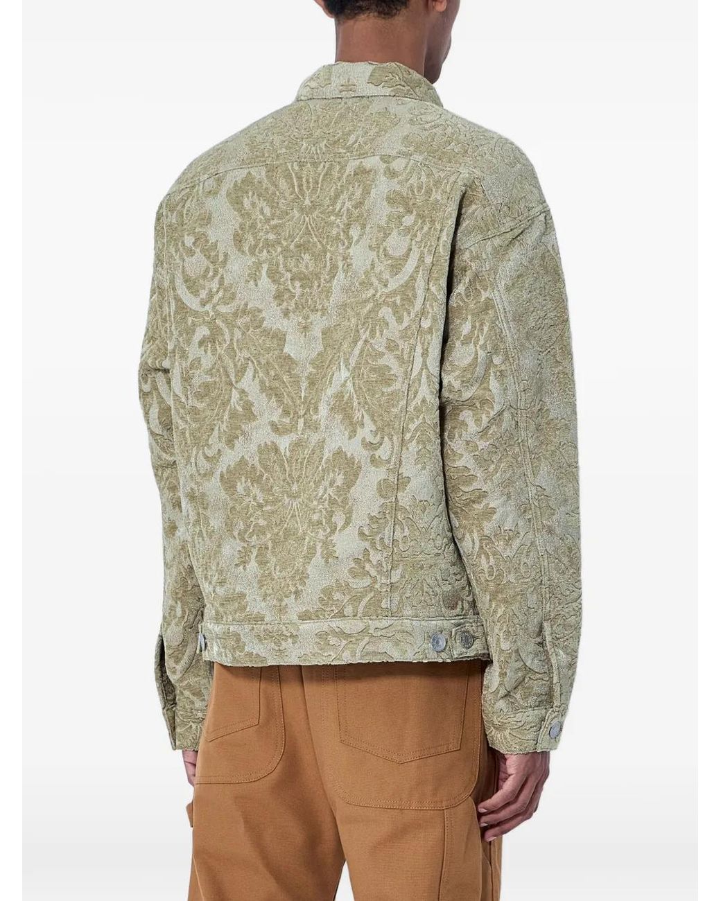 Junya Watanabe Gray X Levi's Floral-Pattern Denim Jacket for men