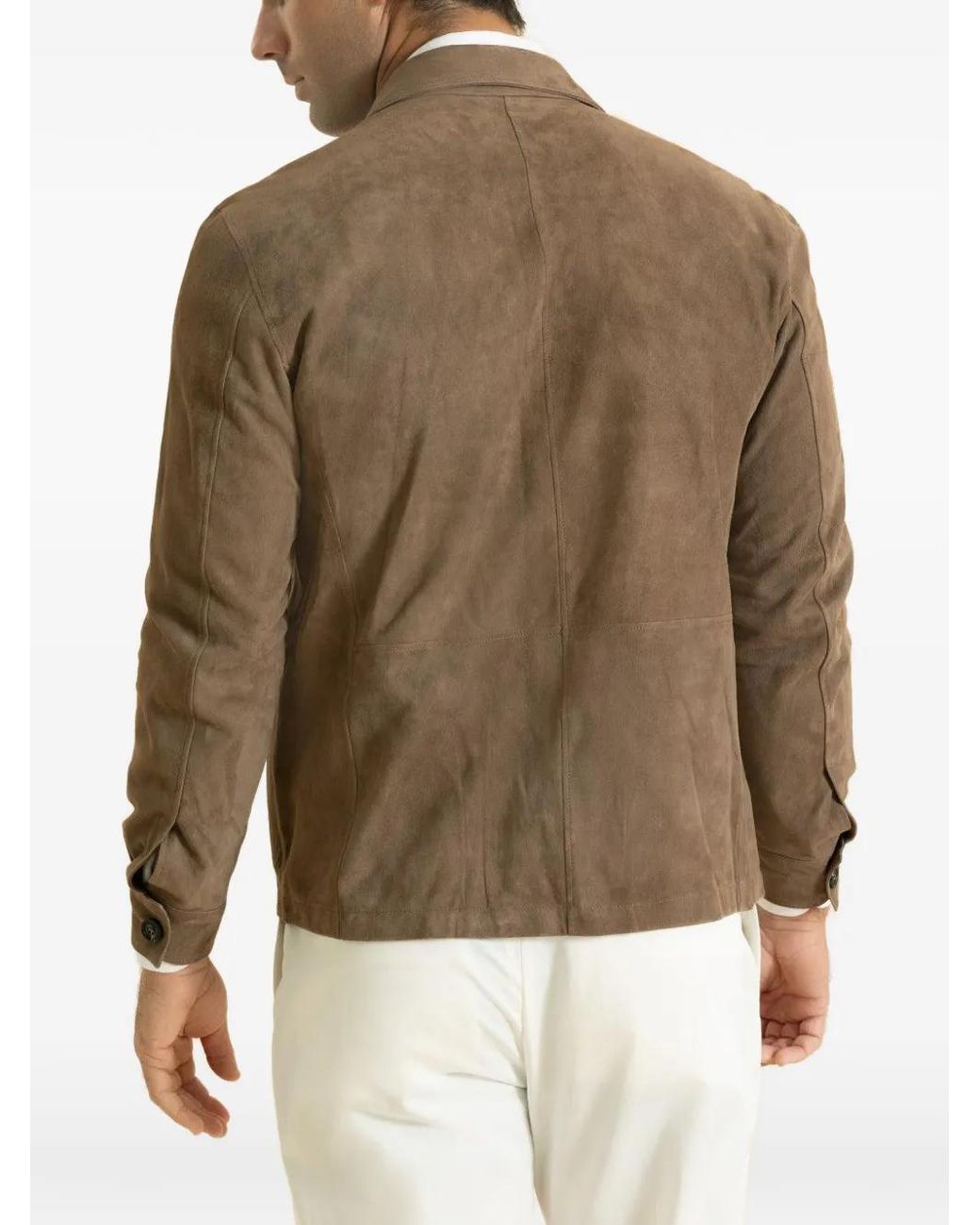 Eleventy Brown Surchemise Boutonnée for men