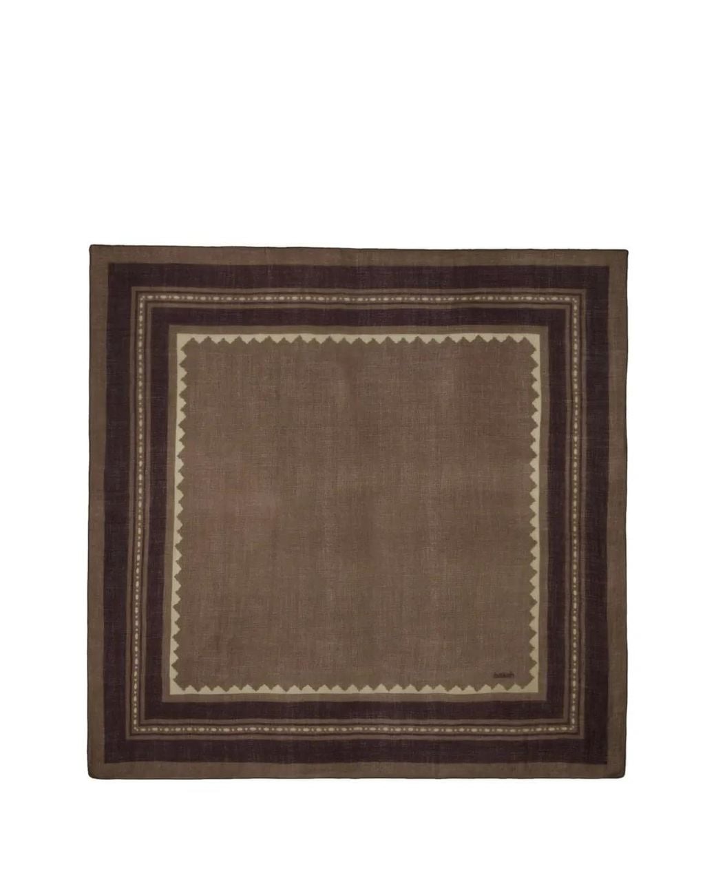 Ba&sh Brown Soan Geometric-Print Scarf