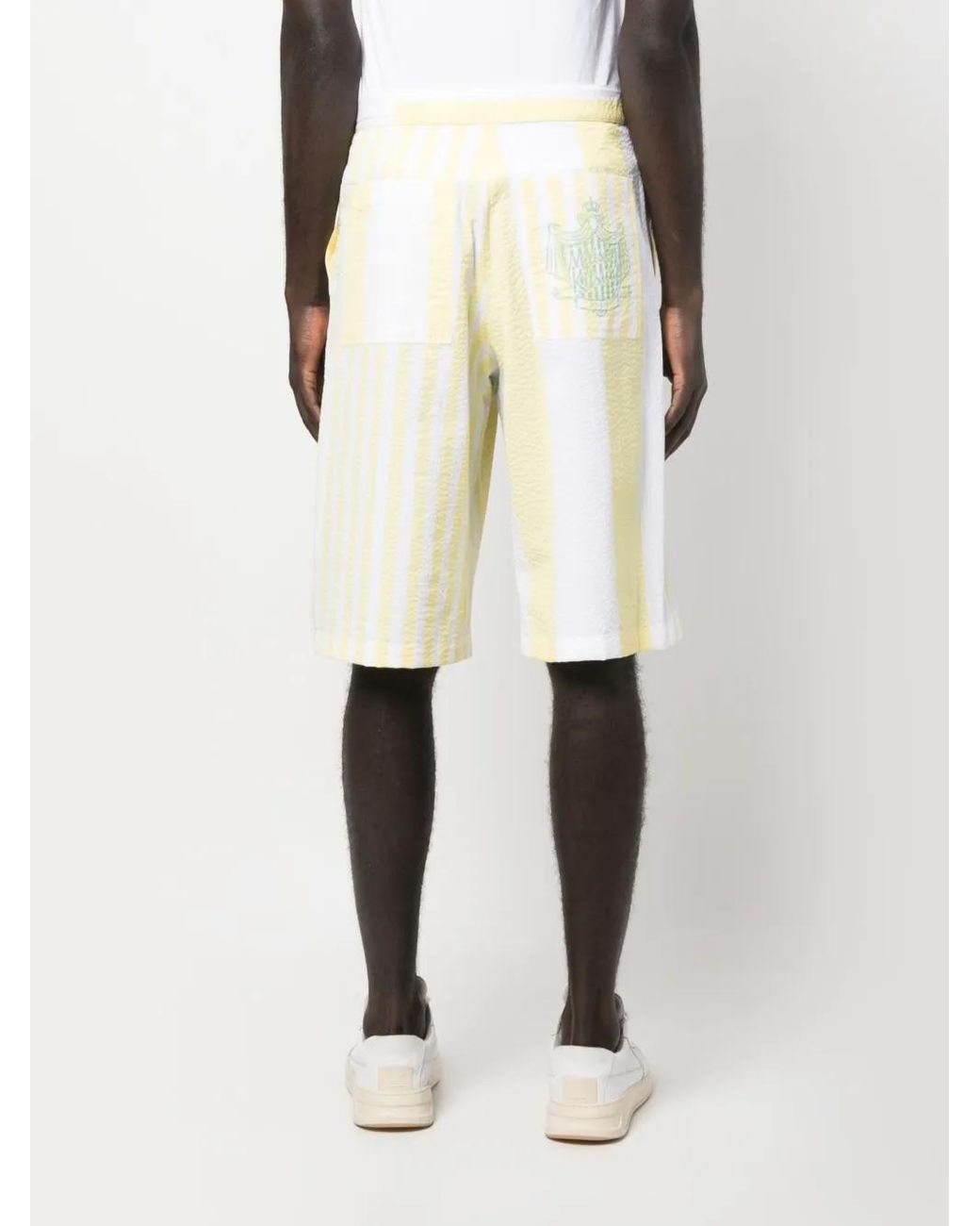 Maison Kitsuné White X Olympia Le-Tan Poolside Belted Shorts for men