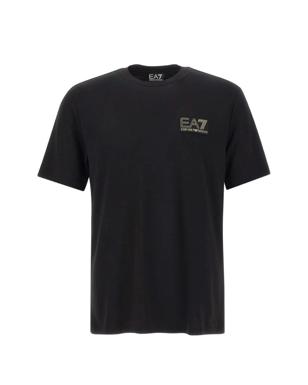 T-Shirt À Patch Logo EA7 pour homme en coloris Black