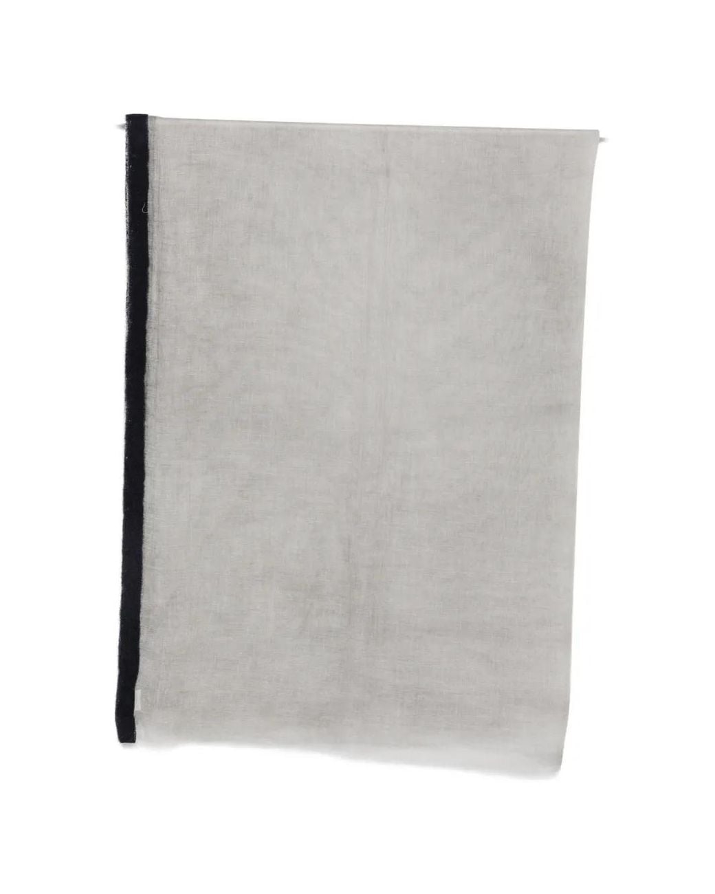 Faliero Sarti Gray Toffy Contrast-Trim Scarf