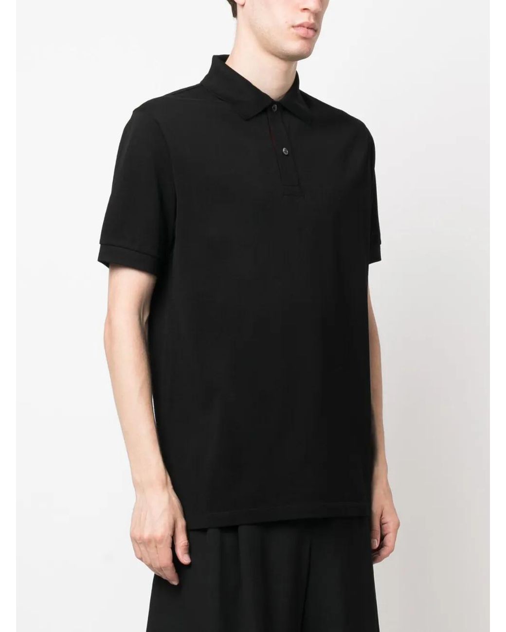 Paul Smith Black Polo Placket for men