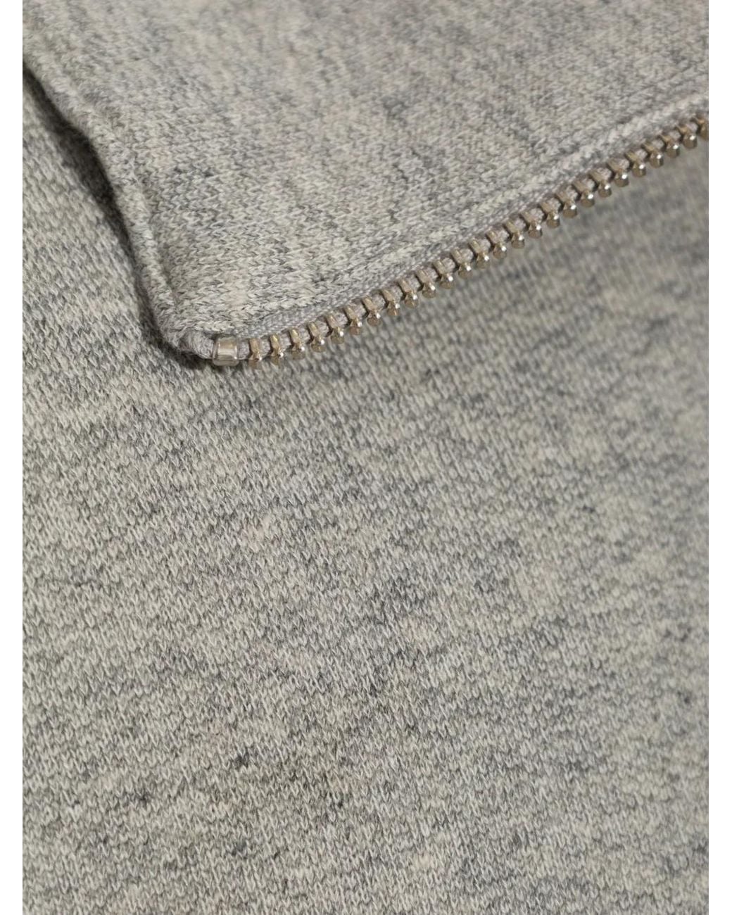 FRAME Gray Quarter-Zip Sweatshirt for men