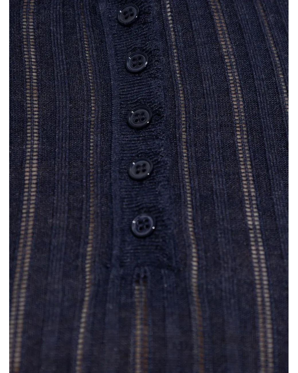 Ulla Johnson Blue Top "Delia"
