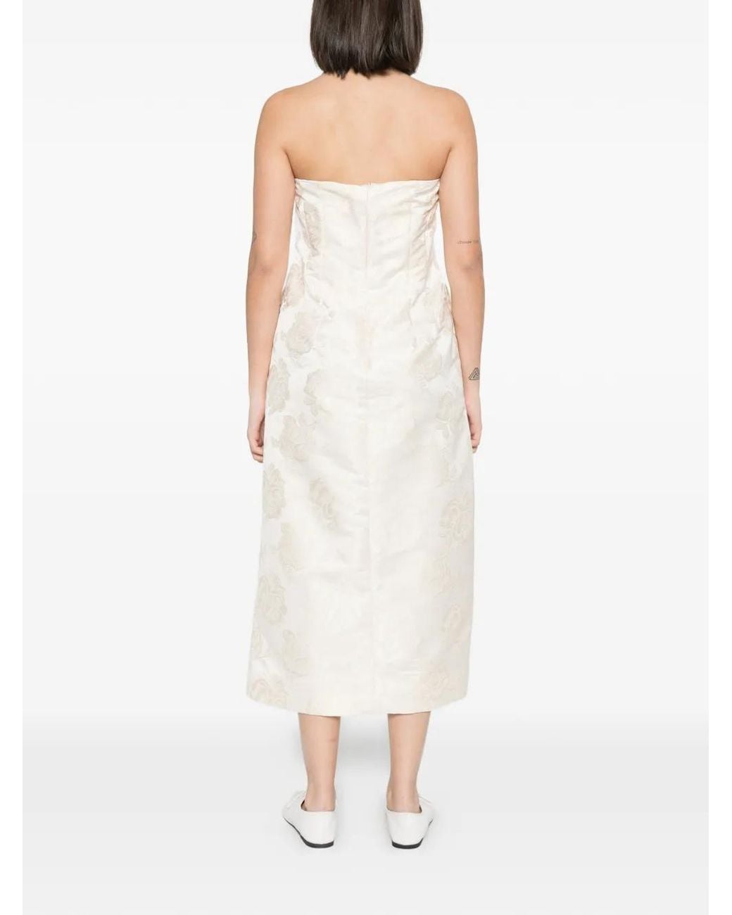 Abito Midi Sash di Simone Rocha in White