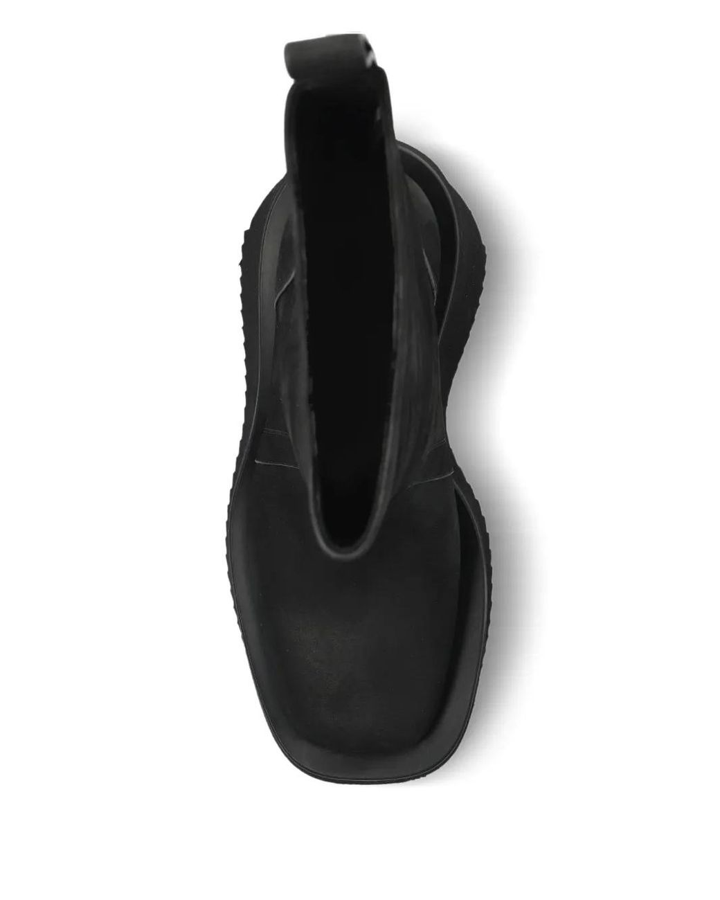 Rick Owens Black Platform Ankle Boots for men