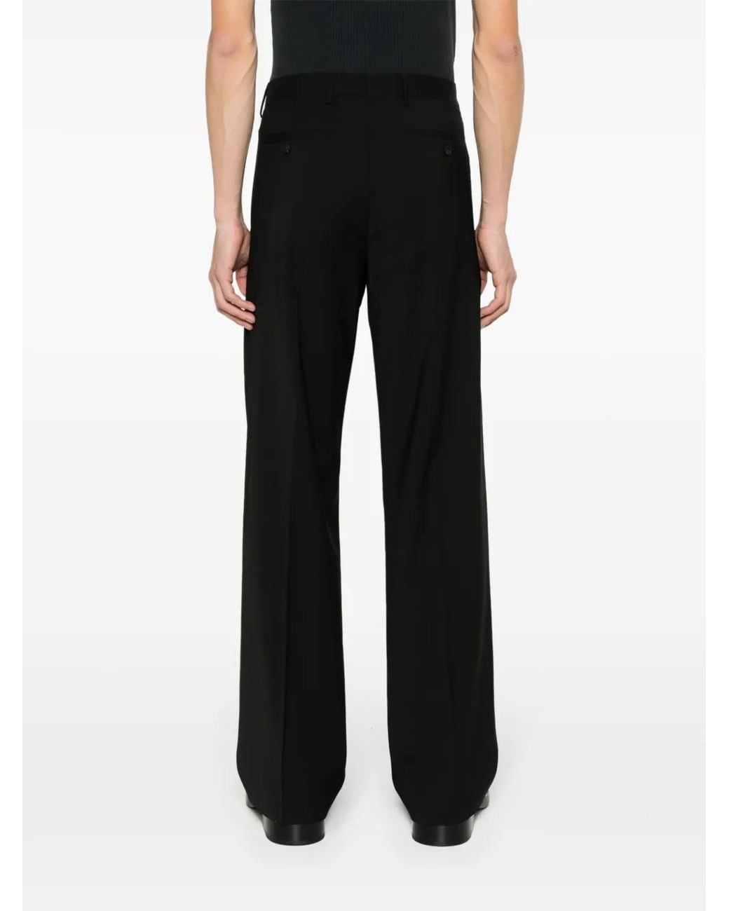 Rick Owens Black Dietrich Straight-Leg Tailored Trousers for men