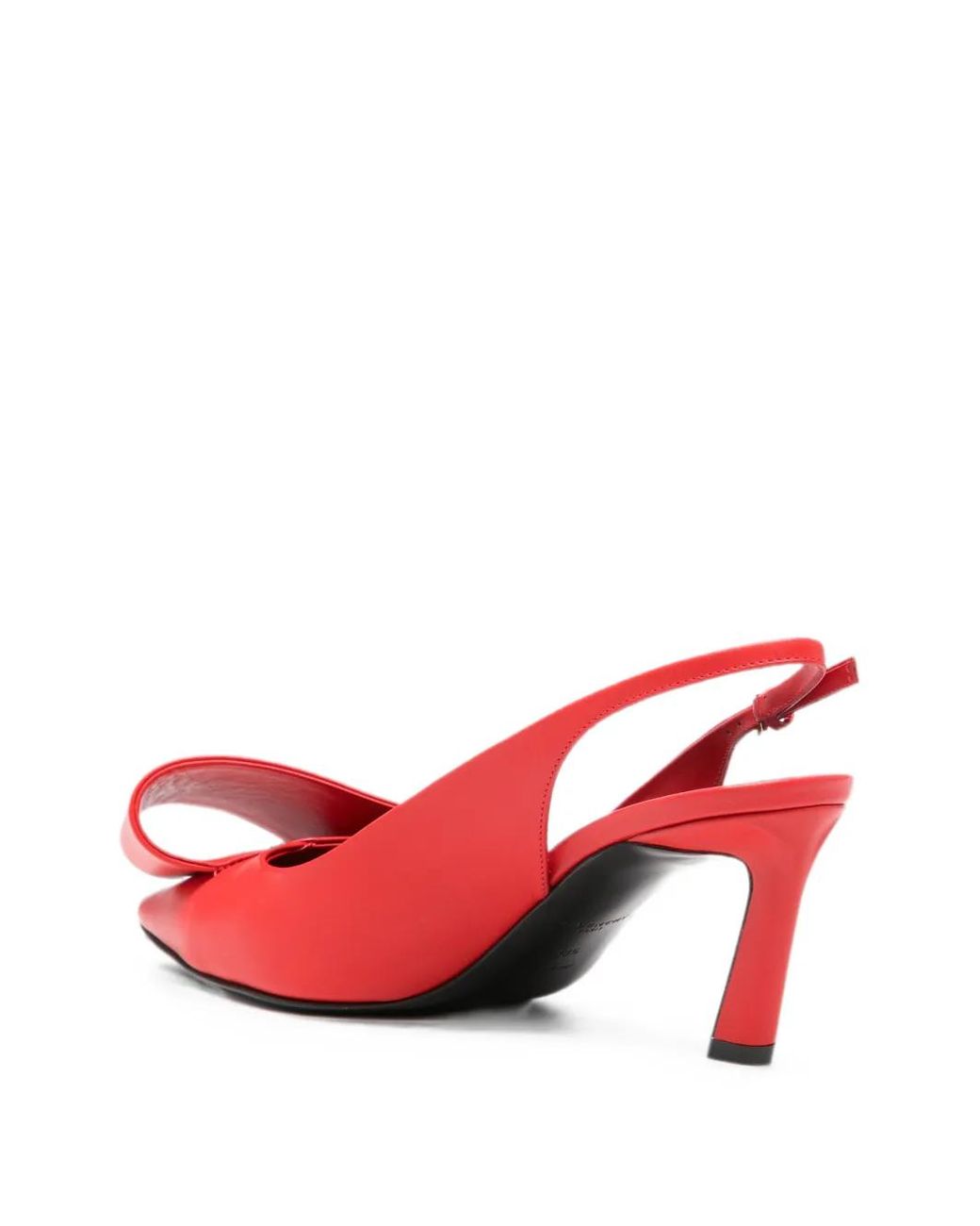 Givenchy Red Twisted Ribbon Slingbacks Pumps