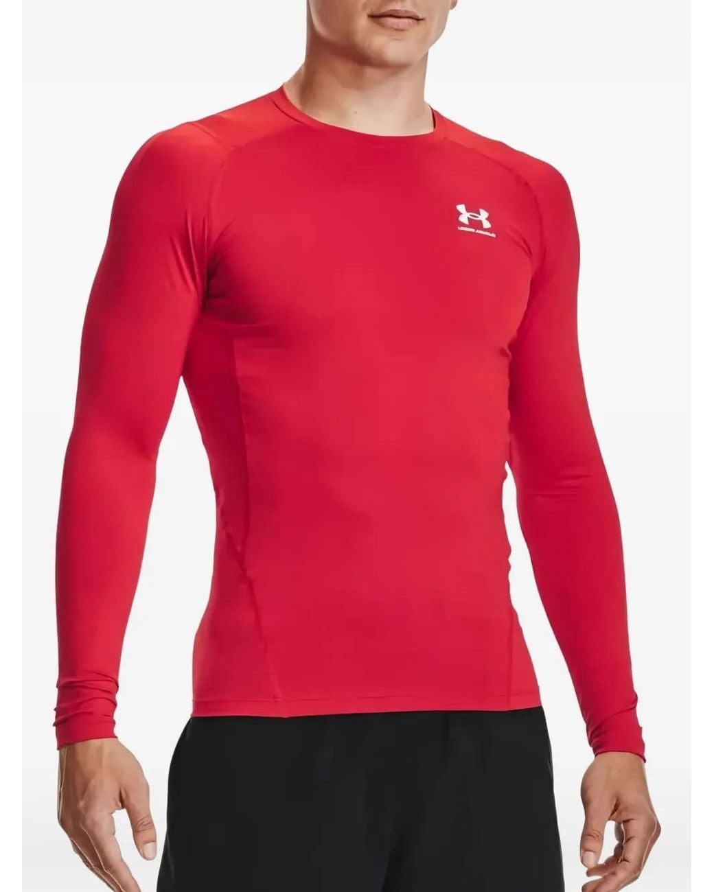 Under Armour Red Logo-Print T-Shirt for men