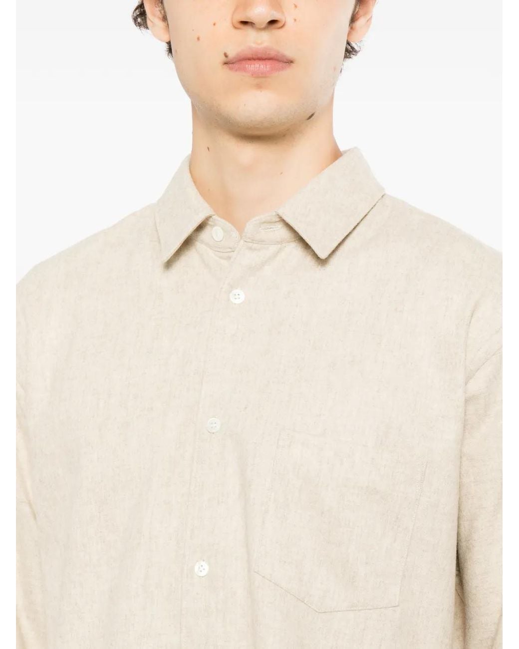 Comme des Garçons White Chest-Pocket Shirt for men