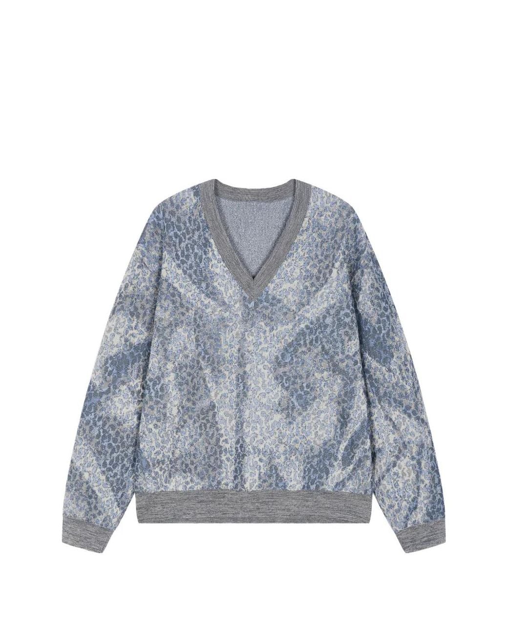JNBY Gray Animal-Print Sweater
