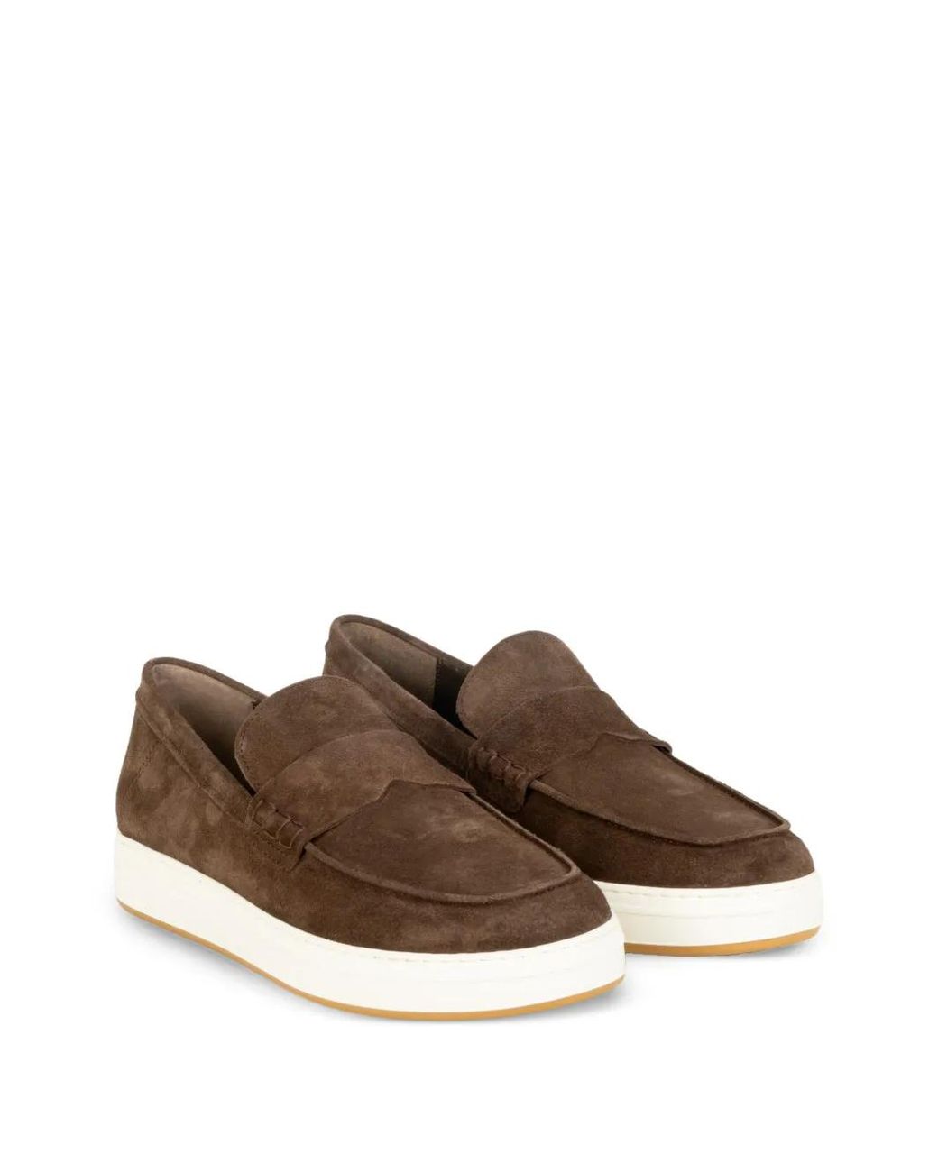 Hogan Brown H-Tv Boat Loafers for men