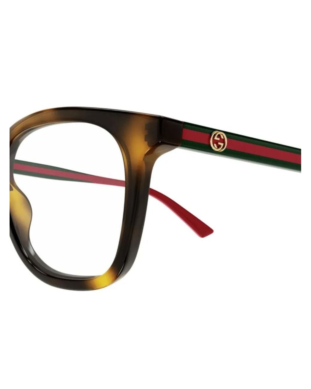 Gucci Brown Square-Frame Glasses