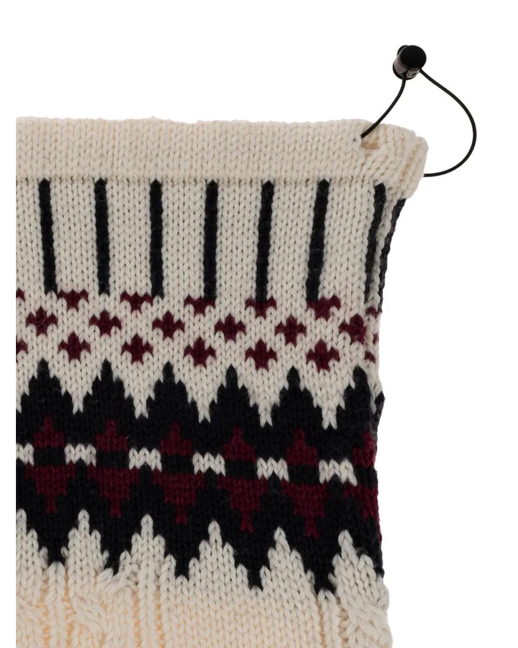 Akep White Cable-Knit Snood