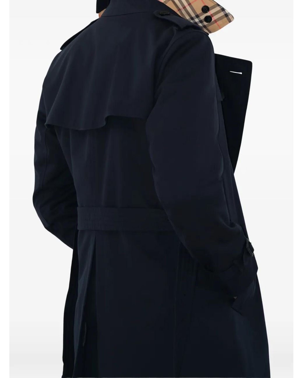 Burberry Blue Short Kensington Heritage Trench Coat for men