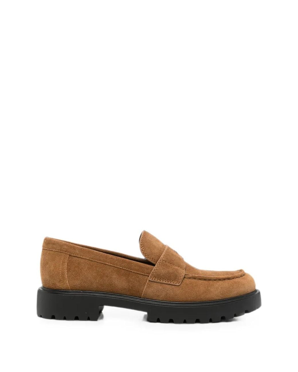 Tory Burch Brown Suede Loafers
