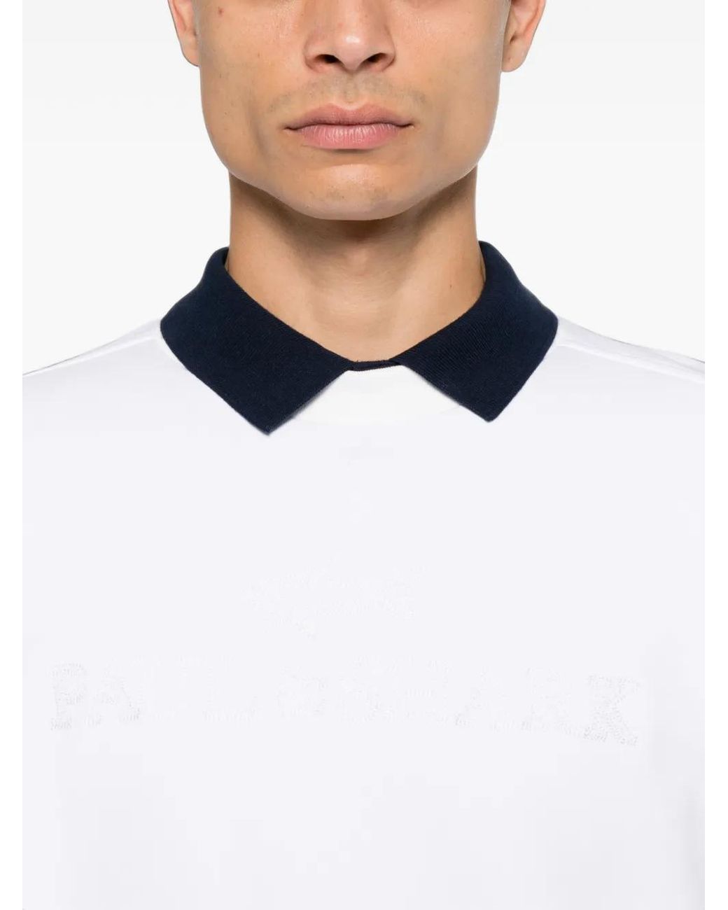 Paul & Shark White Logo-Embroidered Sweatshirt for men