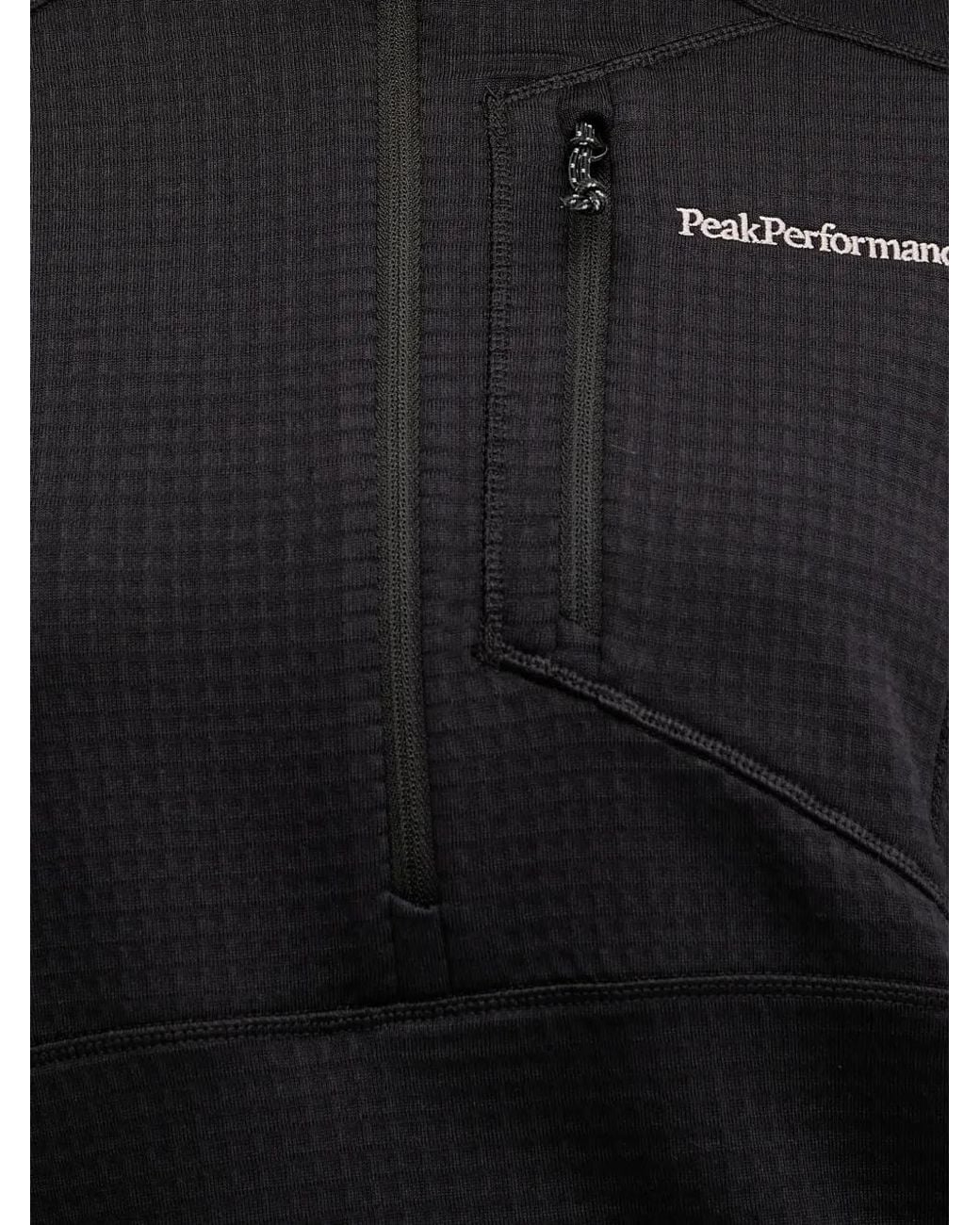 Sudadera Con Media Cremallera Peak Performance de color Black