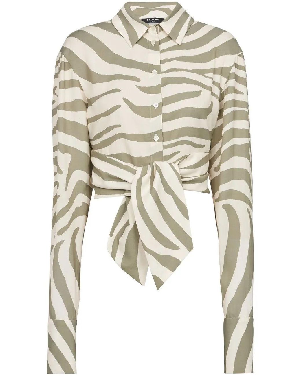 Balmain White Zebra Shirt