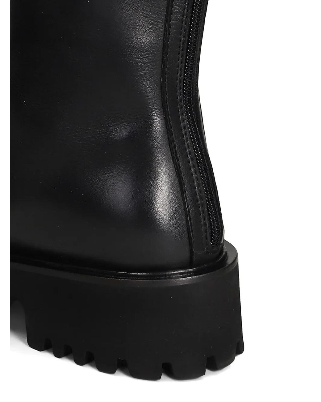 Fabio Rusconi Black Rear-Zip Chunky Ankle Boots