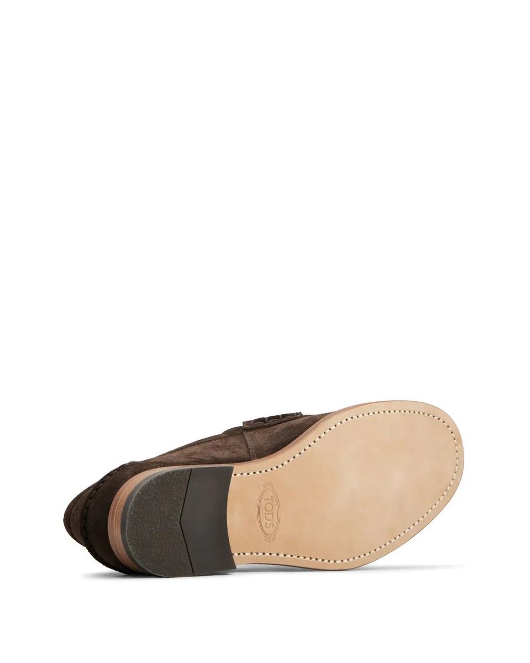 Tod's Brown Suede Tassel Loafers For for men