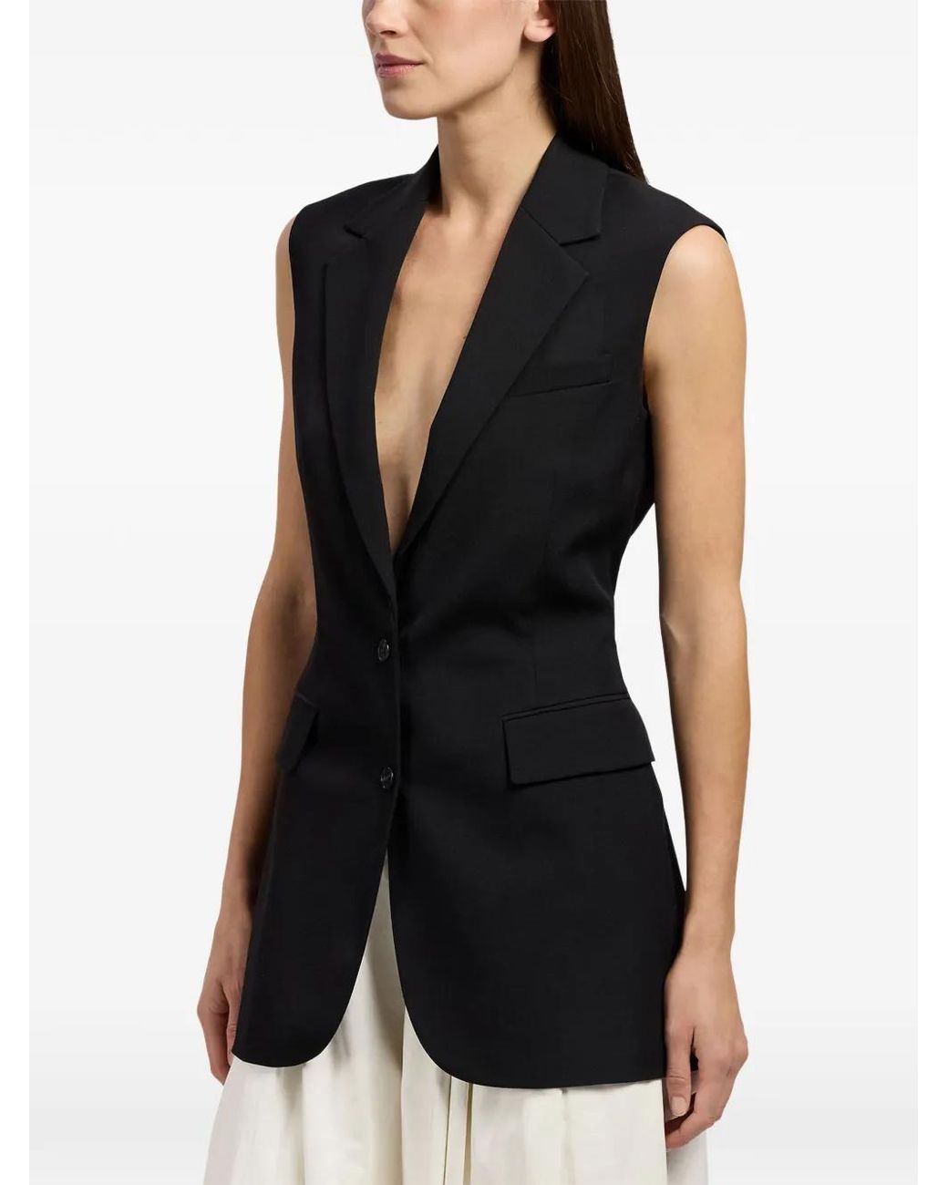 Ralph Lauren Black Randy Single-Breasted Gilet