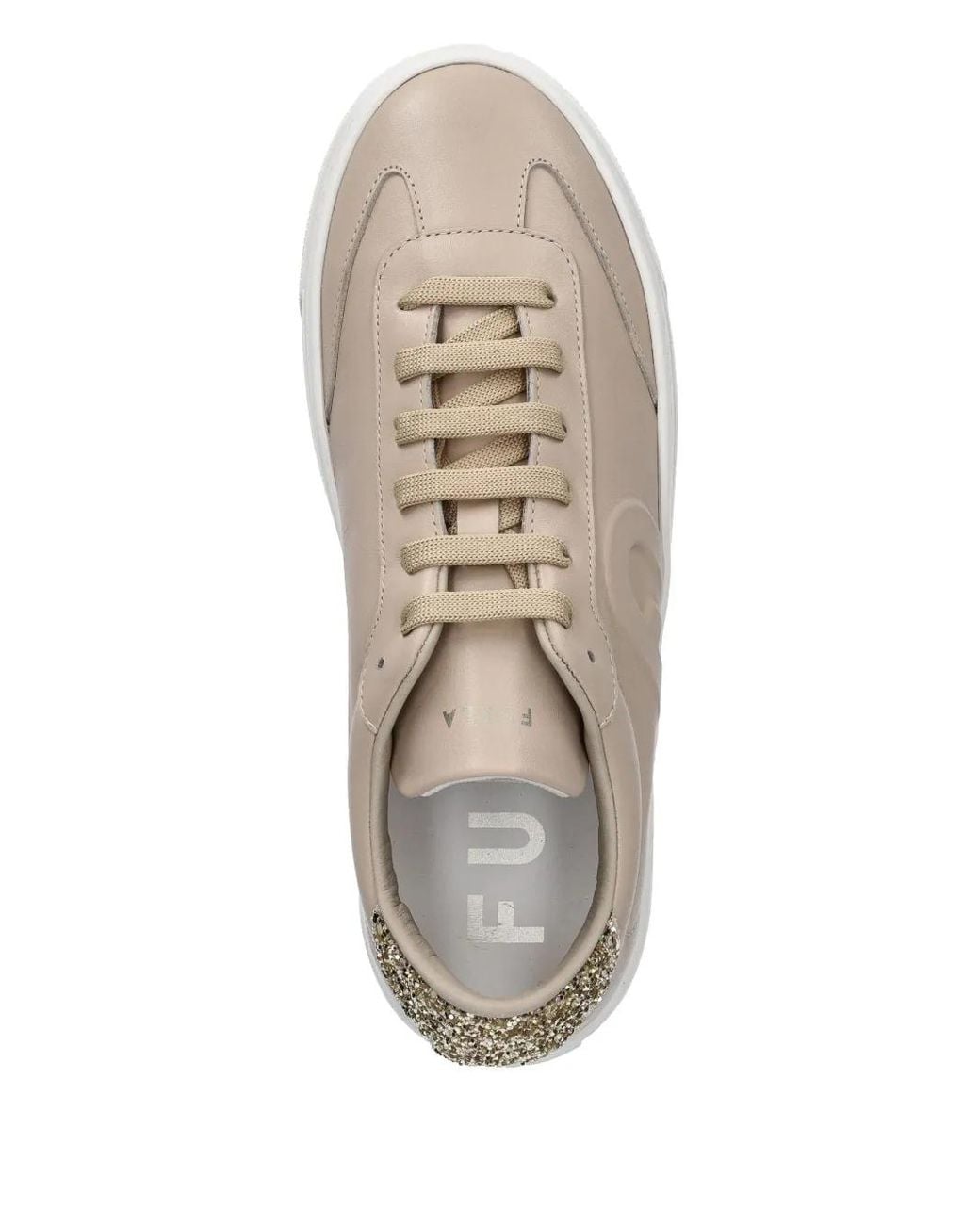 Furla Natural Enjoy Lace-Up Sneaker