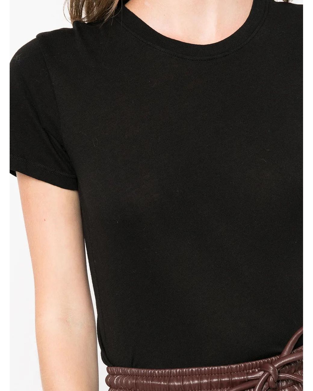 SPRWMN Black Cotton T-Shirt