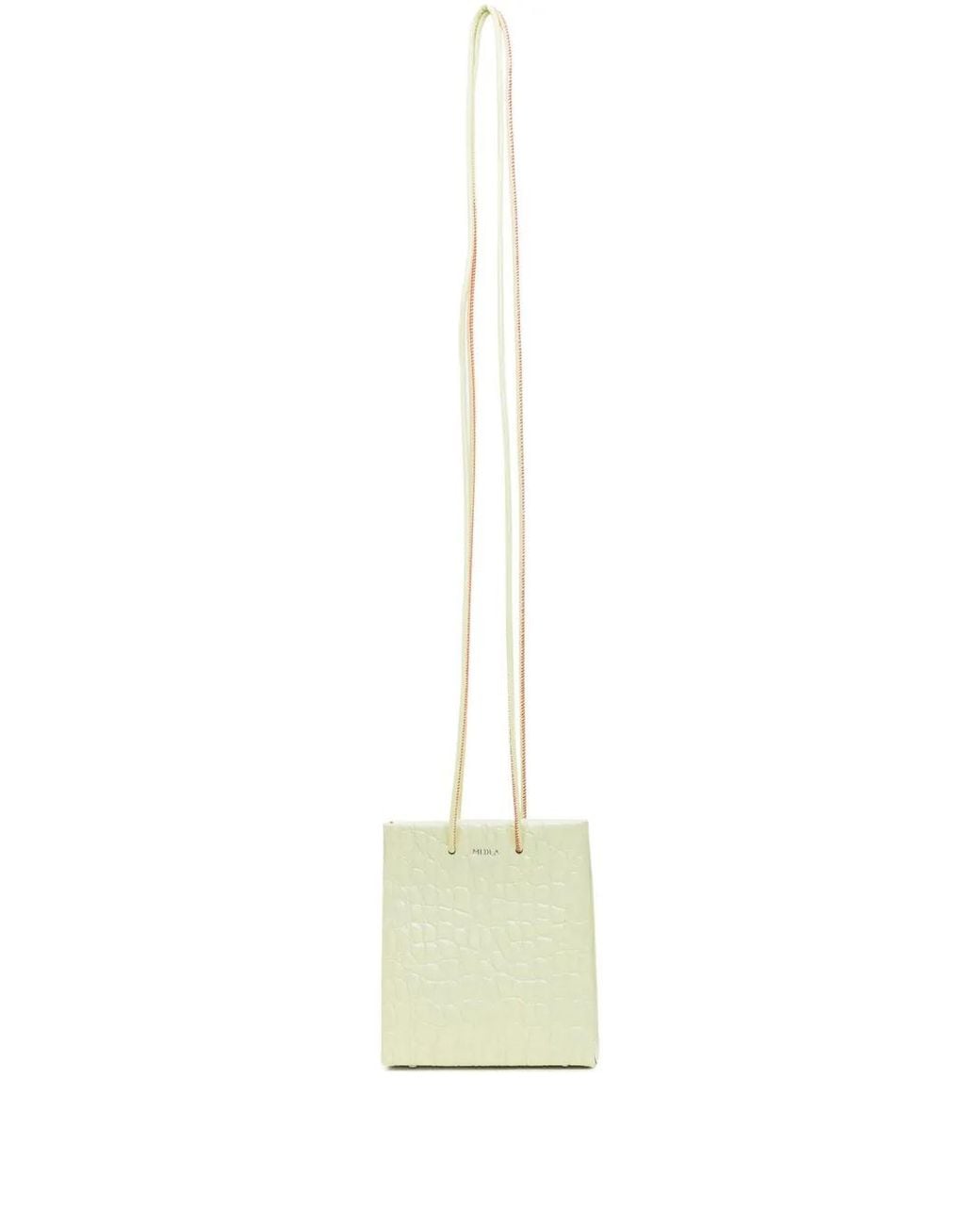 MEDEA White Prima Shoulder Bag
