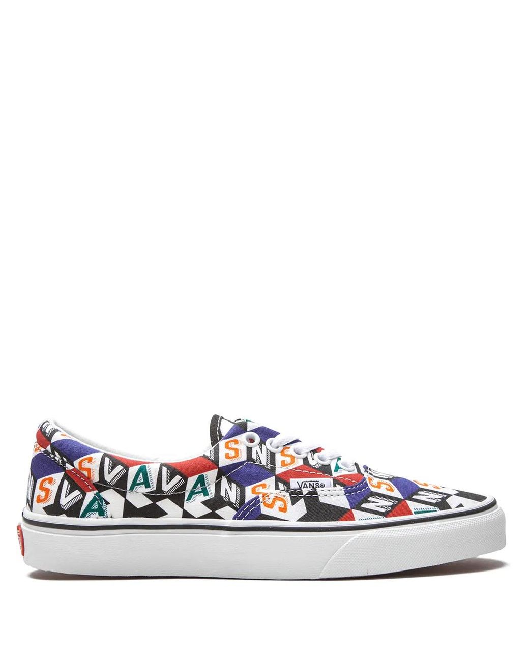 Vans White Era "Checker Cube" Sneakers