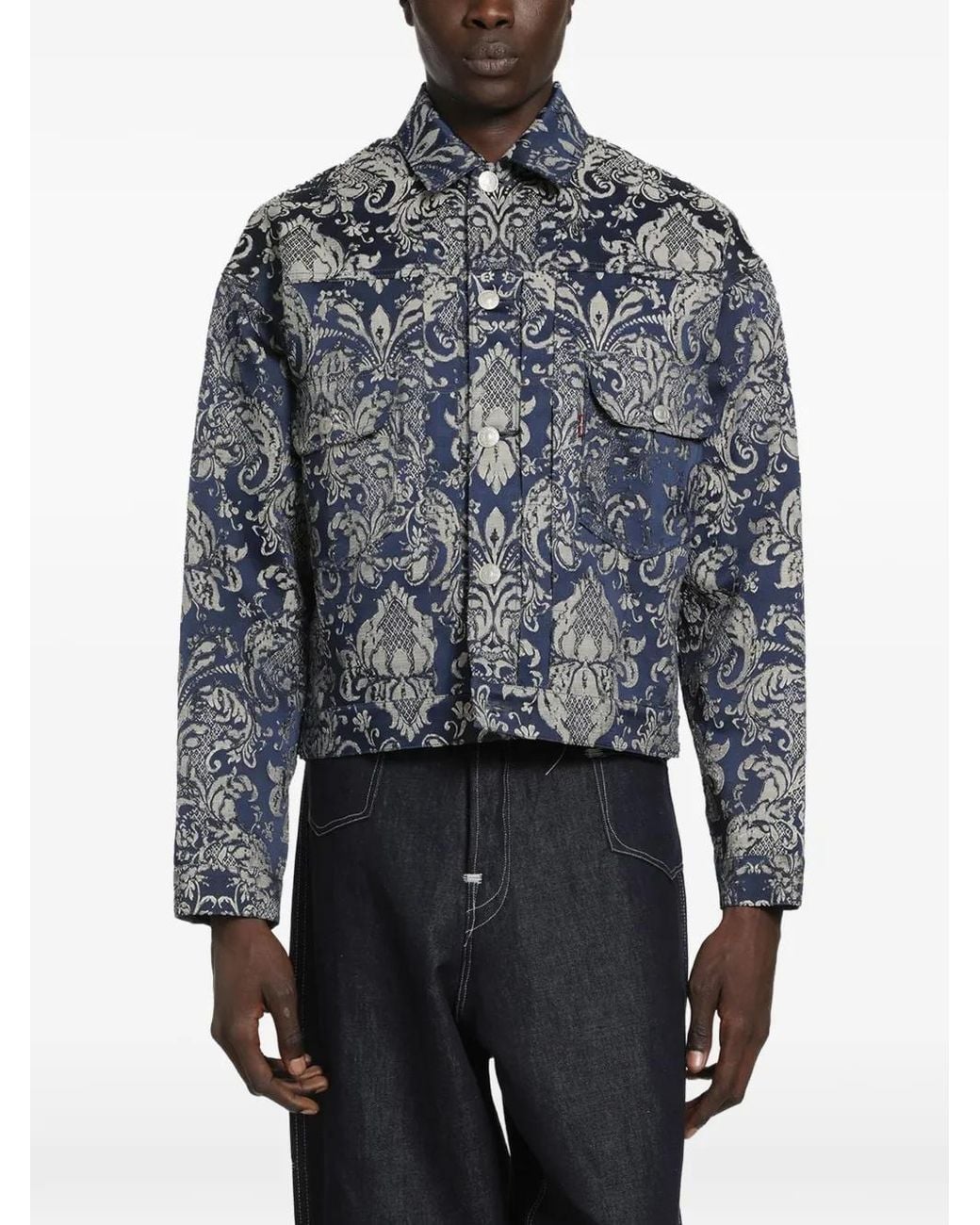 Junya Watanabe Cropped Jack in het Blue voor heren