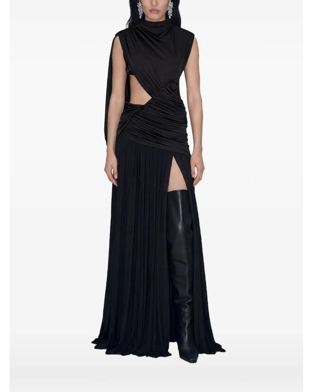ATOIR Blue Stella Asymmetric Draped Top