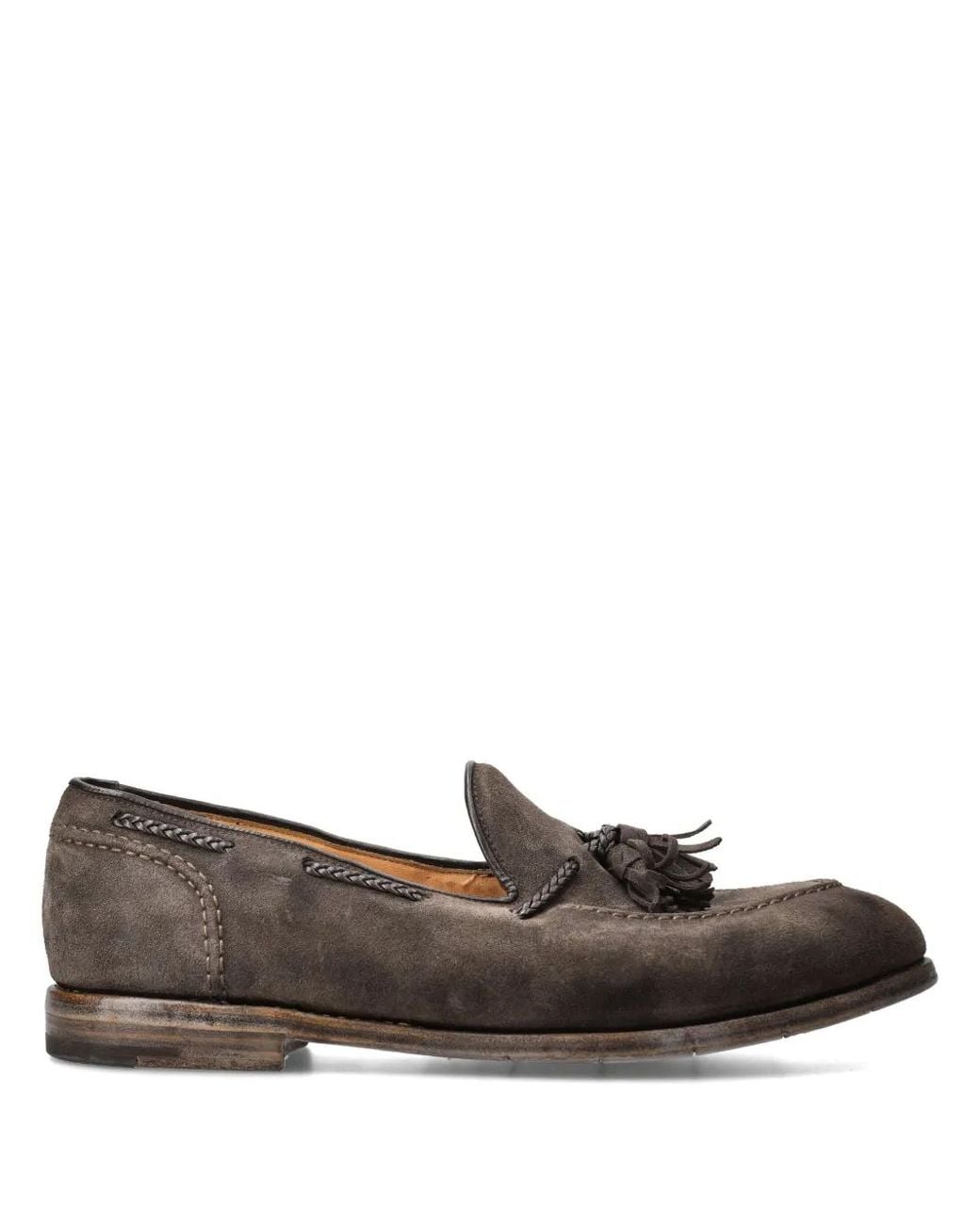 Premiata Brown 32056 Suede Loafers for men