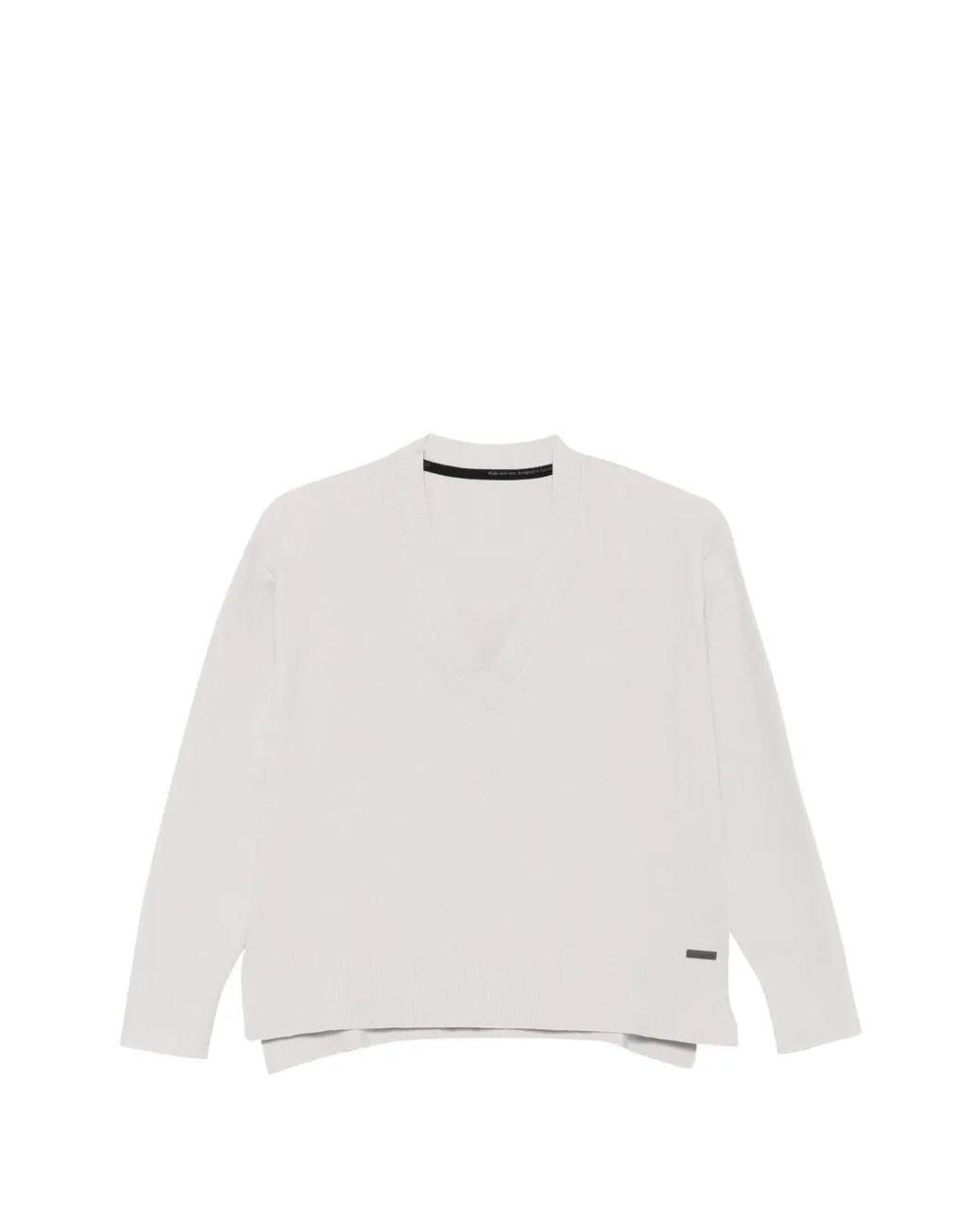 Rrd White V-Neck Sweater