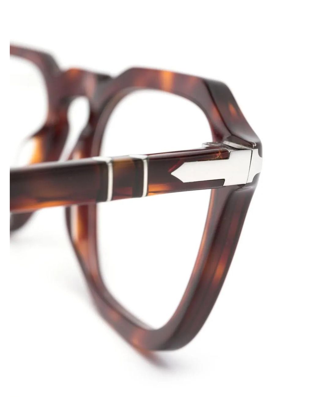 Persol Brown Tortoiseshell Square-Frame Eyeglasses