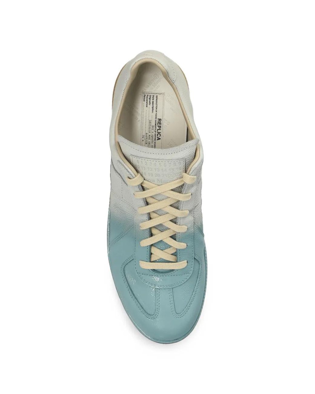 Maison Margiela Green Replica Dip-Dye Sneakers