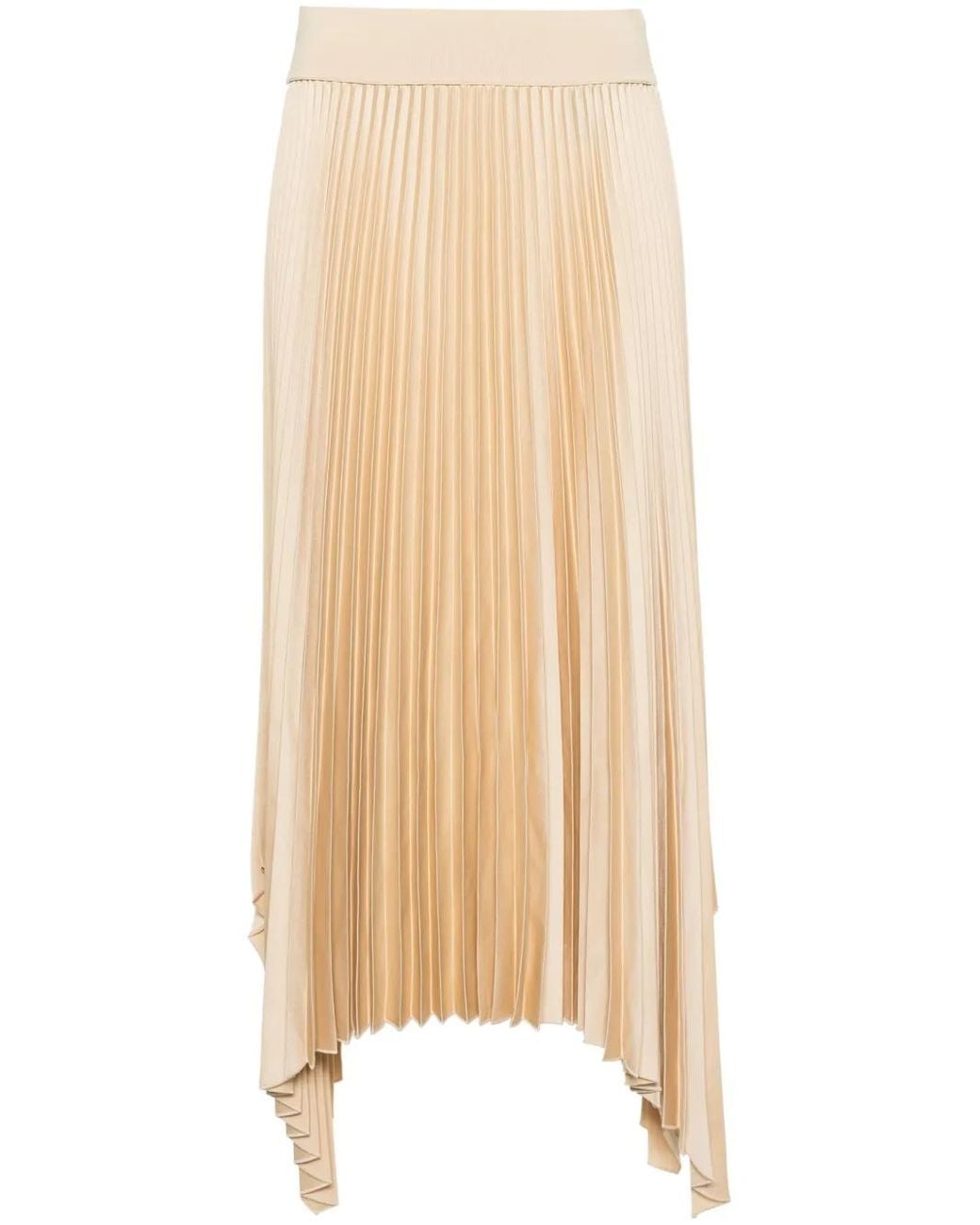Joseph Natural Ade Pleated Midi Skirt