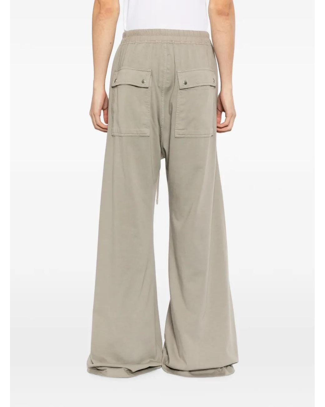 Rick Owens White Geth Belas Trousers for men