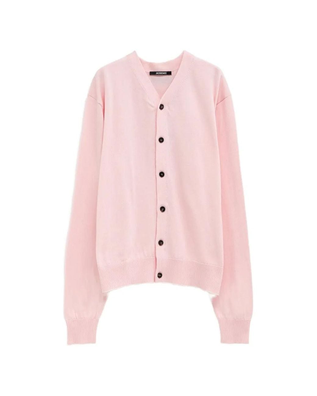 Jacquemus Pink Cardigan The Rio À Col V for men