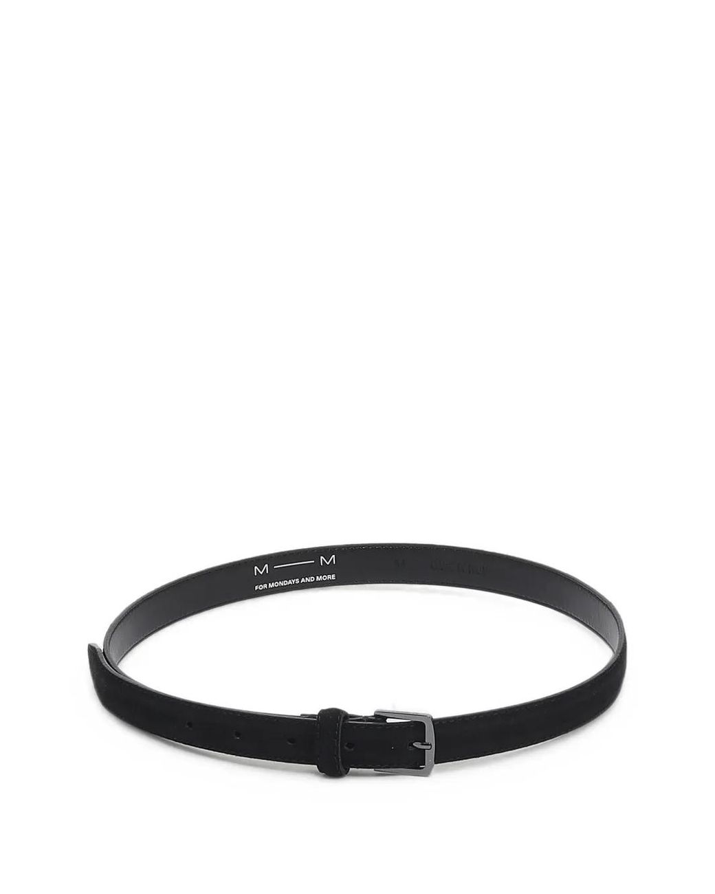 Max Mara Black Suede Buckle-Fastening Belt