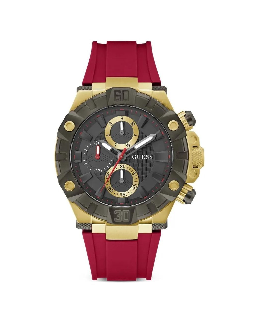 Guess Red Ignite 46Mm Watch for men