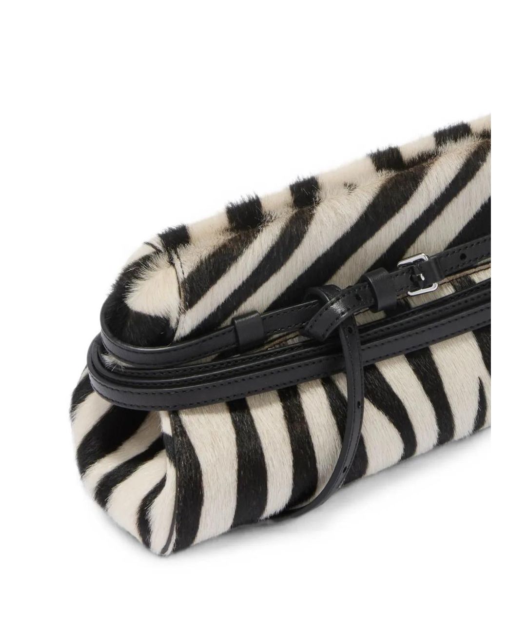 Moschino Black Tie Me Clutch Bag