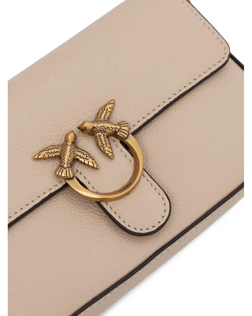 Pinko Natural Baby Love Bag One Slouchy Crossbody Bag