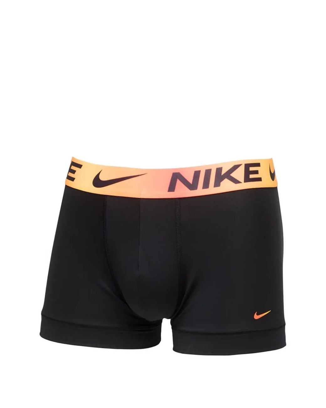 Nike Black Logo-Waistband Trunks (Set Of Three) for men
