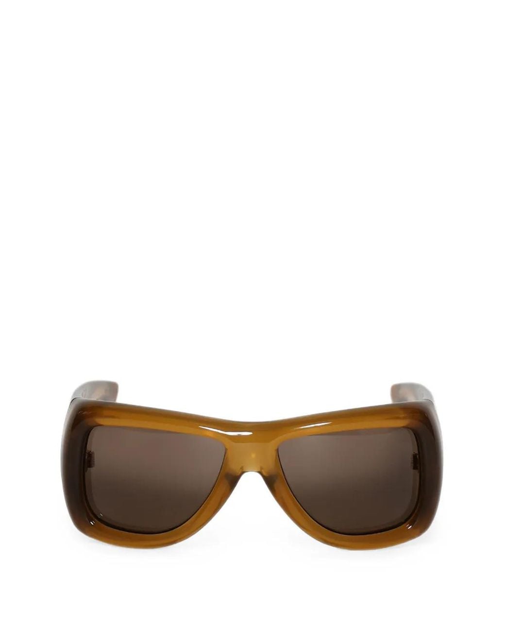 Saint Laurent Brown Sl 902 Howl Geometric-Frame Sunglasses